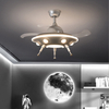 Ventilatore da soffitto LED moderno decorativo extraterrestre UFO 