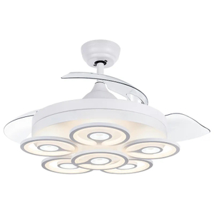 Ventilatore da soffitto decorativo fantasia 220v da 42 pollici con luce a LED