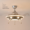 Ventilatore da soffitto LED moderno decorativo extraterrestre UFO 