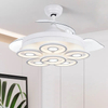 Ventilatore da soffitto decorativo fantasia 220v da 42 pollici con luce a LED