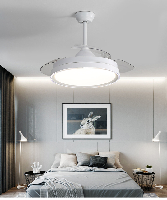 Ventilatori da soffitto a LED dimmerabili a 3 colori da 42 pollici con luce 