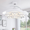 Ventilatore da soffitto decorativo fantasia 220v da 42 pollici con luce a LED