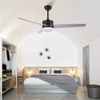 Ventilatori da soffitto con pale in ABS con motore CC da 52 pollici con luce