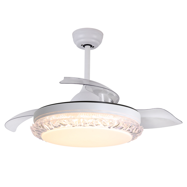 Ventilatore da soffitto retrattile a basso rumore da 42 pollici con luce