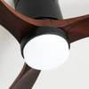 Ventilatore da soffitto in legno massello leggero a LED CC per interni KBS-52331