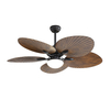 Ventilatore da soffitto decorativo in rattan moderno per interni da 52 pollici con luce KBS-5228D