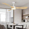 Ventilatore da soffitto decorativo per interni in legno massello da 52 pollici con luce KBS-52237