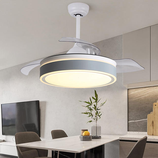 Ventilatore da soffitto retrattile decorativo da 42 pollici con luce KBS-Y42142