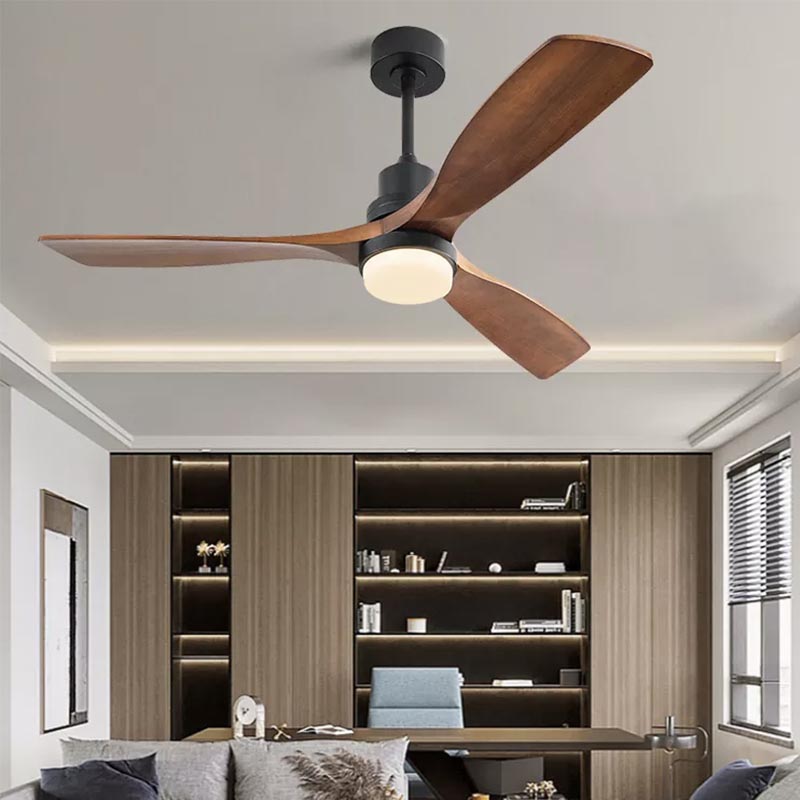 ventilatore da soffitto in legno